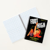 Gemüseschild der 40er Jahre Foot High Gemüses Notizblock (Innenseite)
