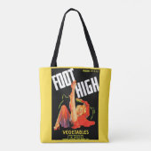 Gemüseschild der 40er Jahre Foot High Gemüses Tasche (Rückseite)