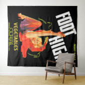 Gemüseschild der 40er Jahre Foot High Gemüses Wandteppich (Beispiel (Horizontal))