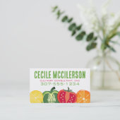 Gemüseschneider Koch Catering Business Car Visitenkarte (Stehend Vorderseite)