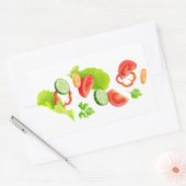 Gemüseschneidung Rechteckiger Aufkleber (Umschlag)