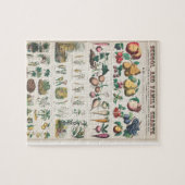 Gemüseschule und Familienplan Puzzle (Horizontal)