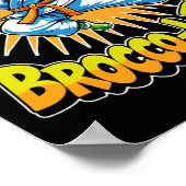 Gemüsesdesign Brocco Lee im Garten Karate Poster (Ecke)