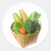 Gemüsesorb Runder Aufkleber (Vorderseite)
