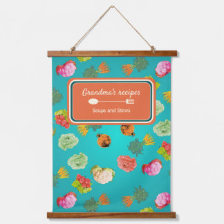 Gemüsesorten, Karotten, Blumenkohl Wandteppich Mit Holzrahmen