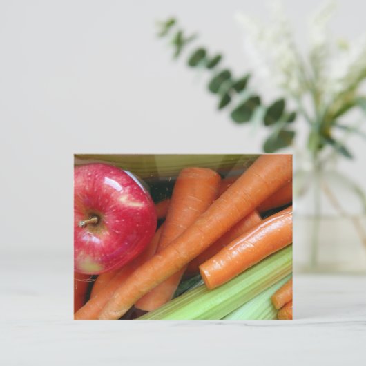 Gemüsesorten Postkarten (Stehend Vorderseite)