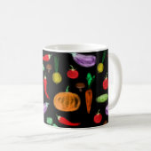Gemüsesorten Tomatenzepfefferkarottenpilz c Kaffeetasse (VorderseiteRechts)
