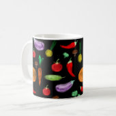 Gemüsesorten Tomatenzepfefferkarottenpilz c Kaffeetasse (Vorderseite Links)