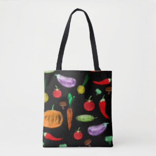 Gemüsesorten Tomatenzepfefferkarottenpilz c Tasche