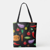 Gemüsesorten Tomatenzepfefferkarottenpilz c Tasche (Rückseite)