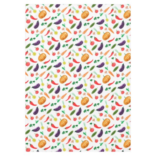 Gemüsesorten Tomatenzepfefferkarottenpilz c Tischdecke (Vorderseite)
