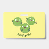 Gemüsesorten von Funny Brussels Cartoon Ausweis (Rückseite)