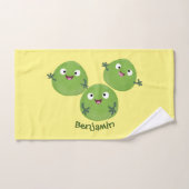 Gemüsesorten von Funny Brussels Cartoon Badhandtuch Set (Handtuch)