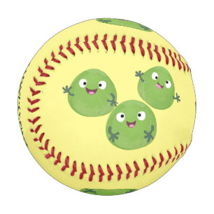 Gemüsesorten von Funny Brussels Cartoon Baseball