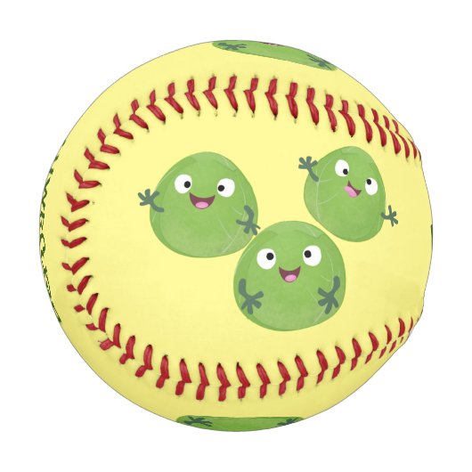 Gemüsesorten von Funny Brussels Cartoon Baseball (Vorderseite Links)