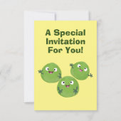 Gemüsesorten von Funny Brussels Cartoon Einladung (Rückseite)