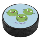 Gemüsesorten von Funny Brussels Cartoon Eishockey Puck (3/4)