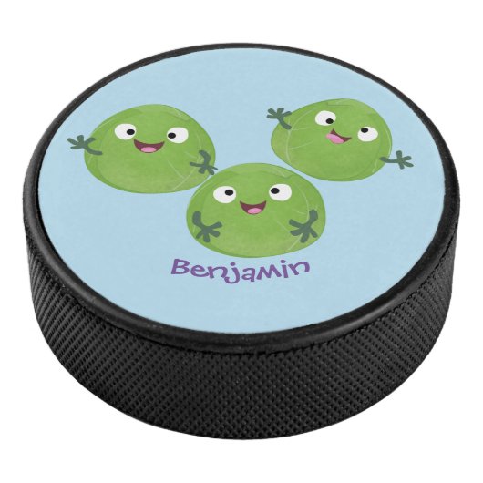 Gemüsesorten von Funny Brussels Cartoon Eishockey Puck (3/4)