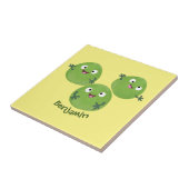 Gemüsesorten von Funny Brussels Cartoon Fliese (Seite)