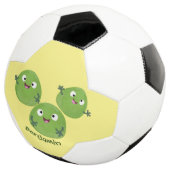 Gemüsesorten von Funny Brussels Cartoon Fußball (Dreiviertel)