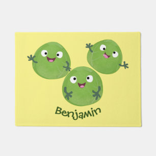 Gemüsesorten von Funny Brussels Cartoon Fußmatte