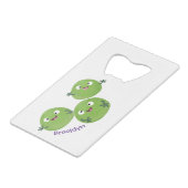 Gemüsesorten von Funny Brussels Cartoon Geldbeutel Flaschenöffner (Vorderseite Schrägansicht)