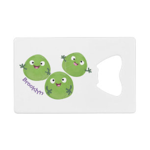 Gemüsesorten von Funny Brussels Cartoon Geldbeutel Flaschenöffner