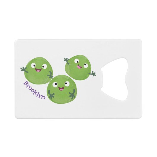 Gemüsesorten von Funny Brussels Cartoon Geldbeutel Flaschenöffner (Vorderseite (Horizontal))