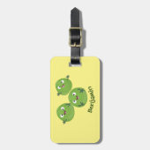 Gemüsesorten von Funny Brussels Cartoon Gepäckanhänger (Vorderseite vertikal)