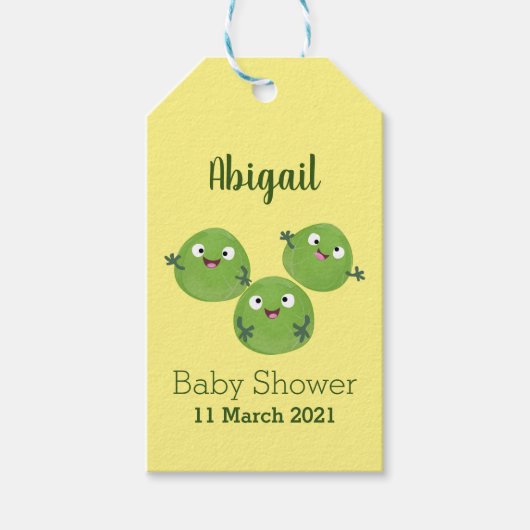 Gemüsesorten von Funny Brussels Cartoon Geschenkanhänger (Vorderseite)