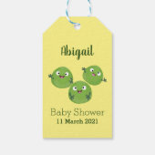 Gemüsesorten von Funny Brussels Cartoon Geschenkanhänger (Rückseite)