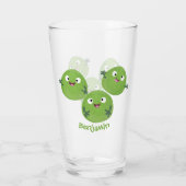 Gemüsesorten von Funny Brussels Cartoon Glas (Rückseite)