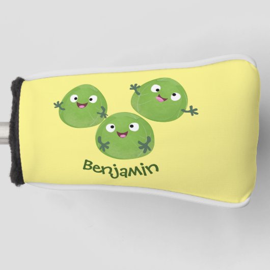 Gemüsesorten von Funny Brussels Cartoon Golf Headcover (Vorderseite)
