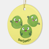 Gemüsesorten von Funny Brussels Cartoon Keramik Ornament (Links)