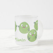 Gemüsesorten von Funny Brussels Cartoon Mattglastasse (VorderseiteRechts)