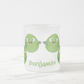 Gemüsesorten von Funny Brussels Cartoon Mattglastasse (Mittel)