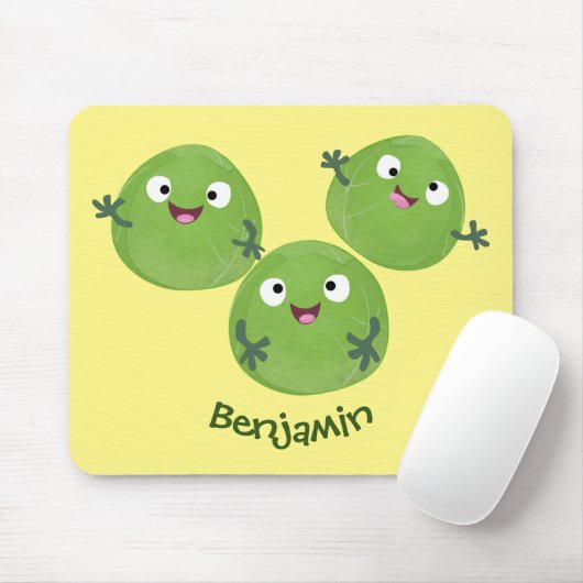 Gemüsesorten von Funny Brussels Cartoon Mousepad (Mit Mouse)