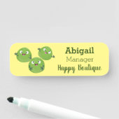 Gemüsesorten von Funny Brussels Cartoon Namensschild (Beispiel)