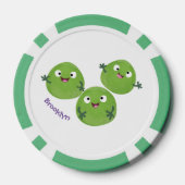 Gemüsesorten von Funny Brussels Cartoon Pokerchips (Rückseite)