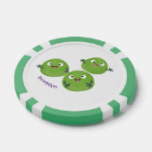 Gemüsesorten von Funny Brussels Cartoon Pokerchips (Einzeln)