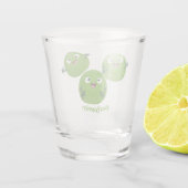 Gemüsesorten von Funny Brussels Cartoon Schnapsglas (Rückseite)