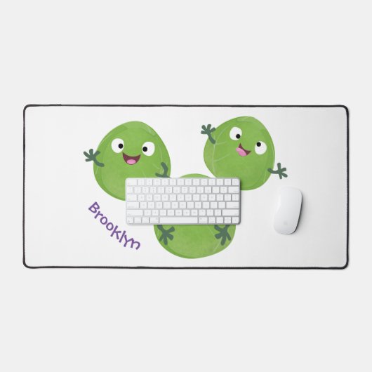 Gemüsesorten von Funny Brussels Cartoon Schreibtischunterlage (Tastatur & Maus)