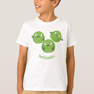 Gemüsesorten von Funny Brussels Cartoon T-Shirt