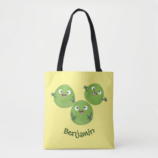 Gemüsesorten von Funny Brussels Cartoon Tasche (Vorderseite)
