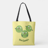 Gemüsesorten von Funny Brussels Cartoon Tasche (Rückseite)