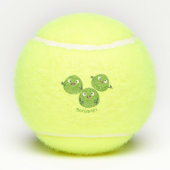Gemüsesorten von Funny Brussels Cartoon Tennisbälle (Rückseite)