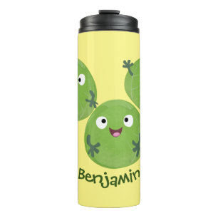 Gemüsesorten von Funny Brussels Cartoon Thermosbecher