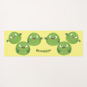 Gemüsesorten von Funny Brussels Cartoon Yogamatte (Rückseite (Horizontal))