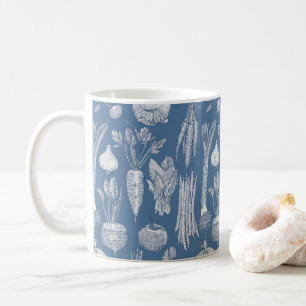 Gemüsestand Gemüse Kobalt Denim Kaffeetasse