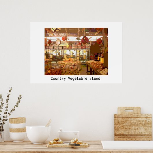 Gemüseständer Poster (Küche)